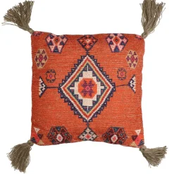 Pomax Coussins-AIDA - coussin - coton / jute - L 45 x W 45 cm - orange
