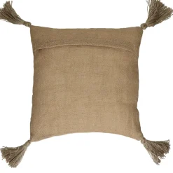 Pomax Coussins-AIDA - coussin - coton / jute - L 45 x W 45 cm - orange