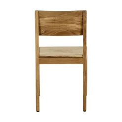 Pomax Chaises-ALBERTON - chaise - bois d'acacia - L 46 x W 47 x H 86 cm - naturel