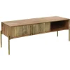 Pomax Armoires-ALFREDO - armoire - bois de mangier - L 120 x W 40 x H 46 cm - naturel