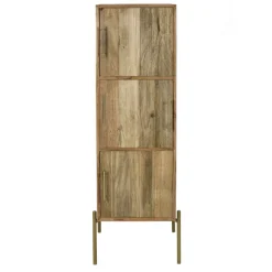 Pomax Armoires-ALFREDO - armoire - bois de mangier - L 40 x W 40 x H 145 cm - naturel