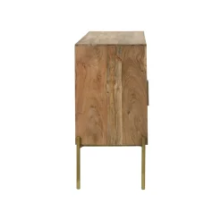Pomax Armoires-ALFREDO - armoire - bois de mangier - L 80 x W 40 x H 85 cm - naturel