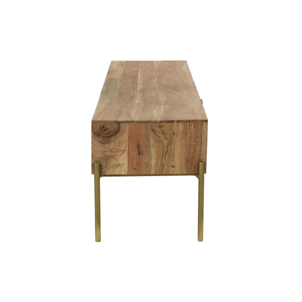 Pomax Armoires-ALFREDO - armoire - bois de mangier - L 120 x W 40 x H 46 cm - naturel