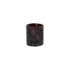 Pomax Photophores / T-lights-ALHAMBRA - photophore - verre mosaïque - DIA 7 x H 8 cm - aubergine