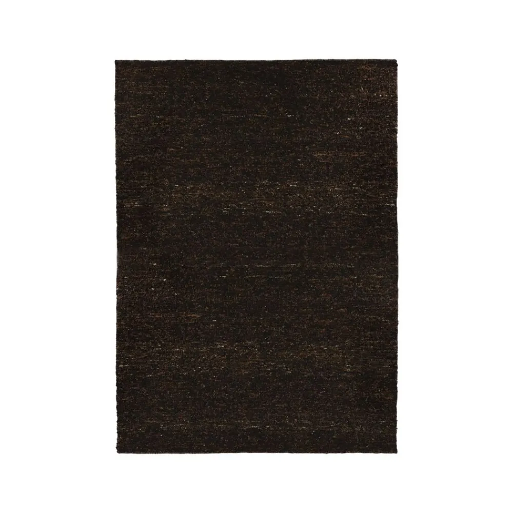 Pomax Tapis-ALICE - tapis à poils ras - laine - L 240 x W 180 cm (+ - 7 cm ) - brun