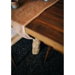 Pomax Tapis-ALICE - tapis à poils ras - laine - L 240 x W 180 cm (+ - 7 cm ) - brun