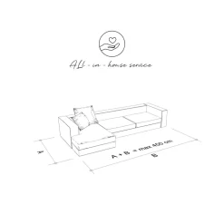 Pomax Concepts Modulaires-ALL IN HOUSE SERVICE - canapé d'angle L -