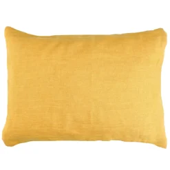Pomax Coussins-ALPHA BASICS - coussin - lin - L 70 x W 50 cm - moutarde