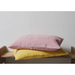 Pomax Coussins-ALPHA BASICS - coussin - lin - L 70 x W 50 cm - moutarde