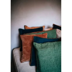 Pomax Coussins-ALPHA BASICS - coussin - lin - L 70 x W 50 cm - vert
