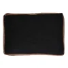 Pomax Coussins-ALPHA BORDERS - coussin - lin / velours - L 60 x W 40 cm - gris orage