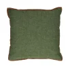 Pomax Coussins-ALPHA OPPOSITES - coussin - lin / coton - L 45 x W 45 cm - vert