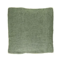 Pomax Coussins-ALPHA OPPOSITES - coussin - lin / coton - L 45 x W 45 cm - vert
