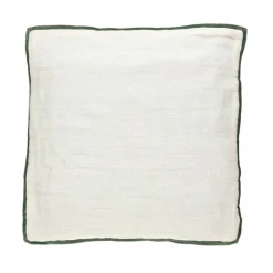 Pomax Coussins-ALPHA OPPOSITES - coussin - lin / coton - L 45 x W 45 cm - vert