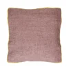 Pomax Coussins-ALPHA OPPOSITES - coussin - lin / coton - L 45 x W 45 cm - poudre rose