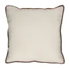 Pomax Coussins-ALPHA OPPOSITES - coussin - lin / coton - L 45 x W 45 cm - ivoire