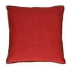 Pomax Coussins-ALPHA OPPOSITES - coussin - lin / coton - L 45 x W 45 cm - coquelicot