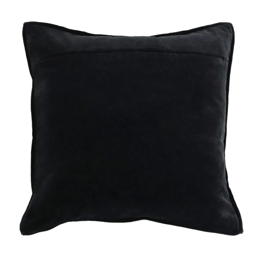 Pomax Coussins-ALPHA OPPOSITES - coussin - lin / coton - L 45 x W 45 cm - chocolat