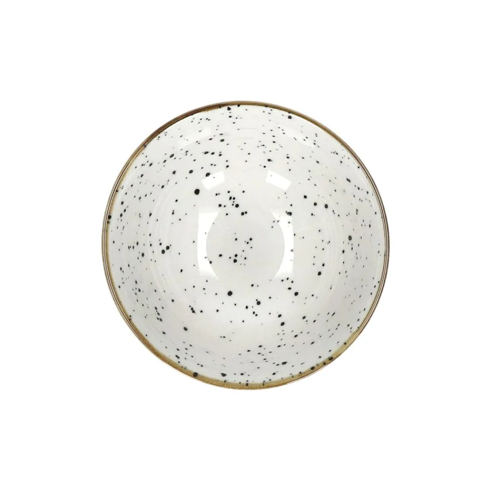 Pomax Vaisselle-ALTO - bol à céréales - porcelaine - DIA 12 x H 6 cm - noir/blanc