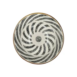Pomax Vaisselle-ALTO - bol à céréales - porcelaine - DIA 12 x H 6 cm - noir/blanc