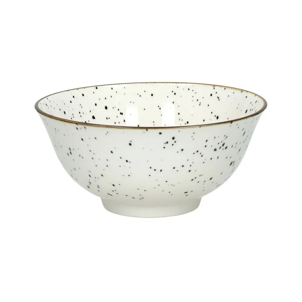 Pomax Vaisselle-ALTO - bol à soupe - porcelaine - DIA 15,5 x H 7 cm - noir/blanc