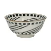Pomax Vaisselle-ALTO - bol à soupe - porcelaine - DIA 15 x H 7 cm - noir/blanc