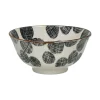 Pomax Vaisselle-ALTO - bol à soupe - porcelaine - DIA 15 x H 7 cm - noir/blanc