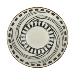 Pomax Vaisselle-ALTO - bol à soupe - porcelaine - DIA 15 x H 7 cm - noir/blanc