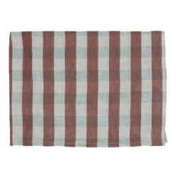Pomax Linge De Table-AMALIA - nappe de table - lin - L 250 x W 170 cm - rouge