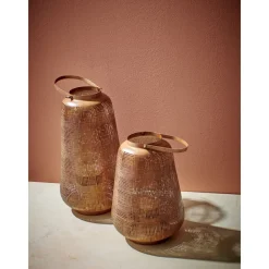 Pomax Lanternes-AMANI - lanterne - métal - DIA 25 x H 45 cm - rouille