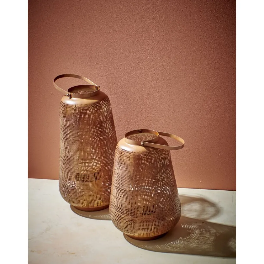 Pomax Lanternes-AMANI - lanterne - métal - DIA 25 x H 45 cm - rouille