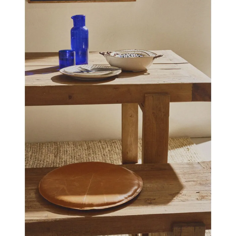 Pomax Tables-ANDALUCIA - table - bois récupéré - L 240 x W 90 x H 76 cm - naturel