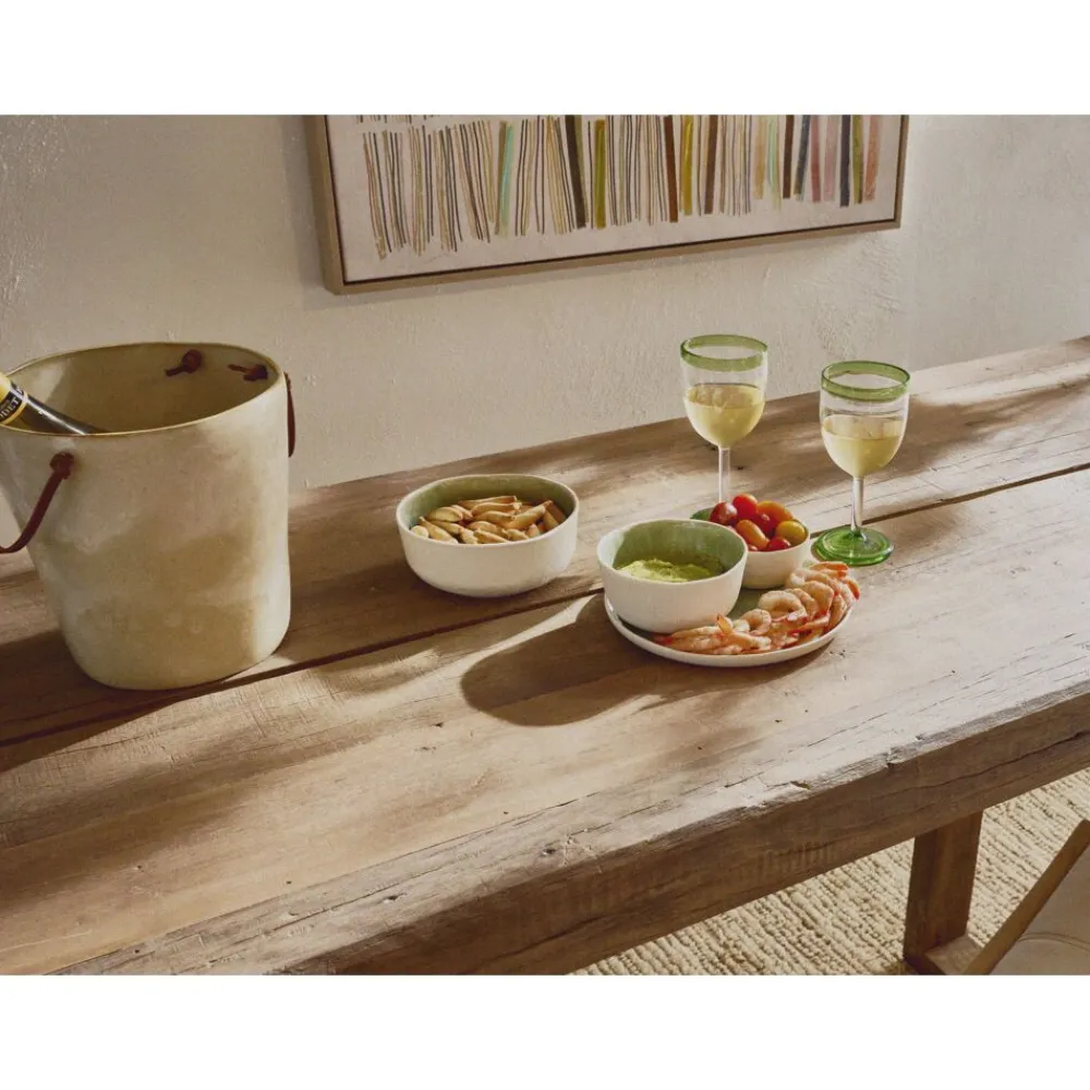 Pomax Tables-ANDALUCIA - table bar - bois récupéré - L 180 x W 70 x H 105 cm - naturel