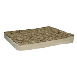 Pomax Coussins De Sol | Coussins-ANDROS - coussin - jonc de mer - L 40 x W 40 x H 4 cm - naturel