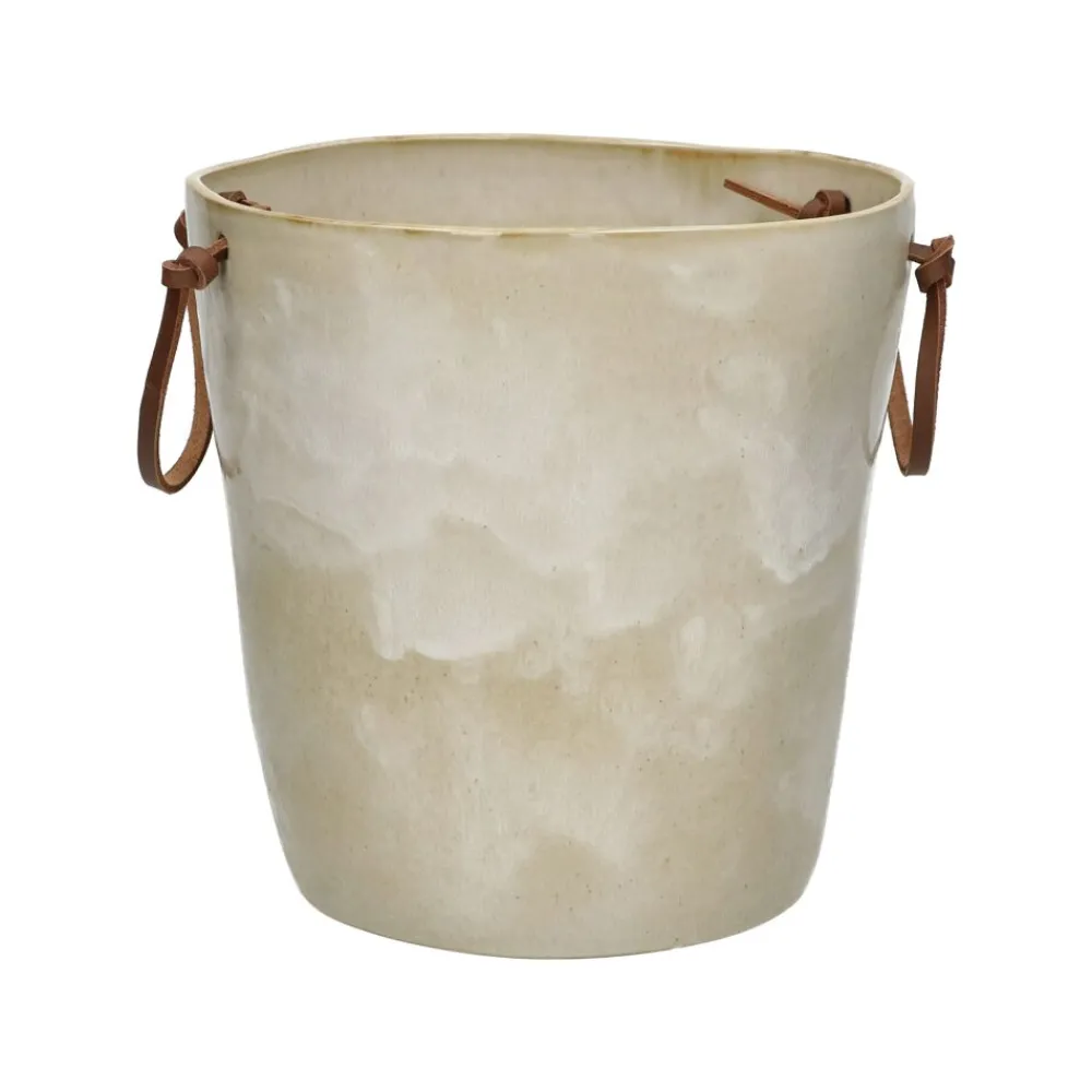 Pomax Accessoires-ASCOLI - refroidisseur de vin - grès - DIA 21 x H 21 cm - gris/beige