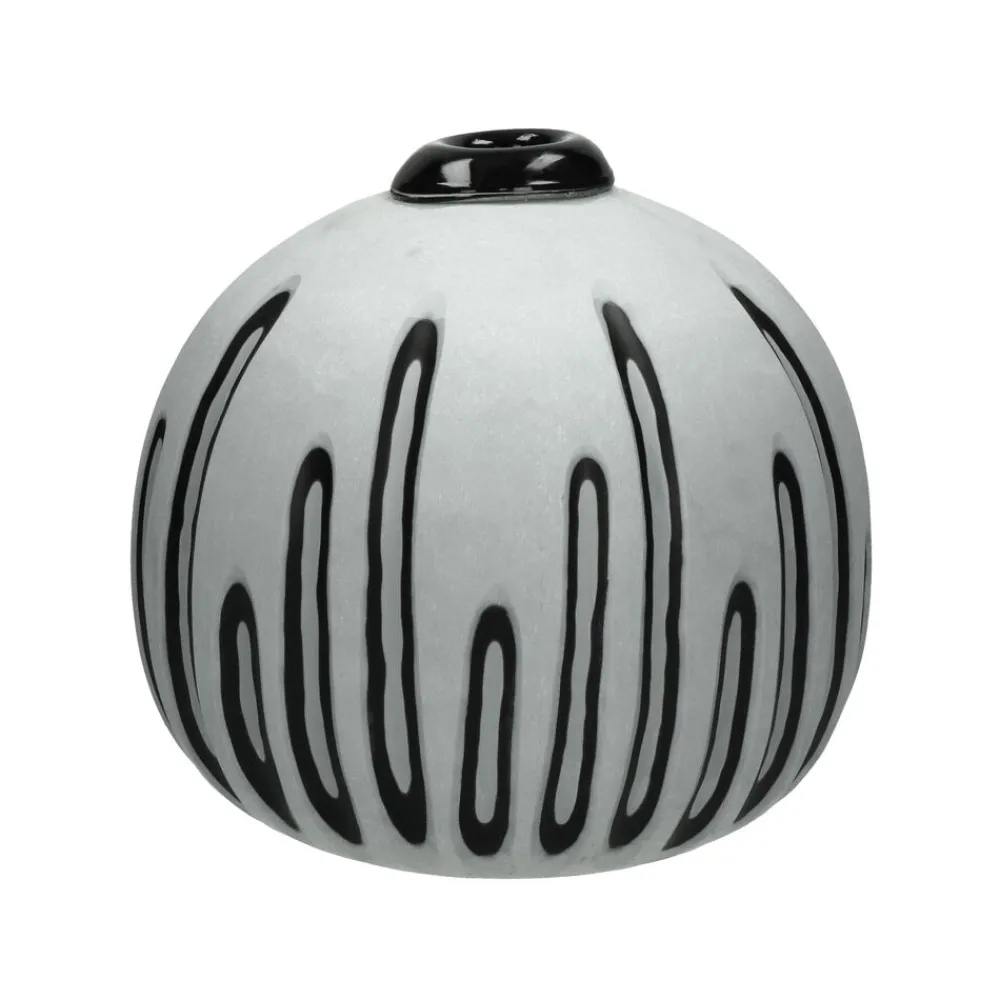 Pomax Vases-ATELJEE - vase - verre - DIA 28 x H 25 cm - gris