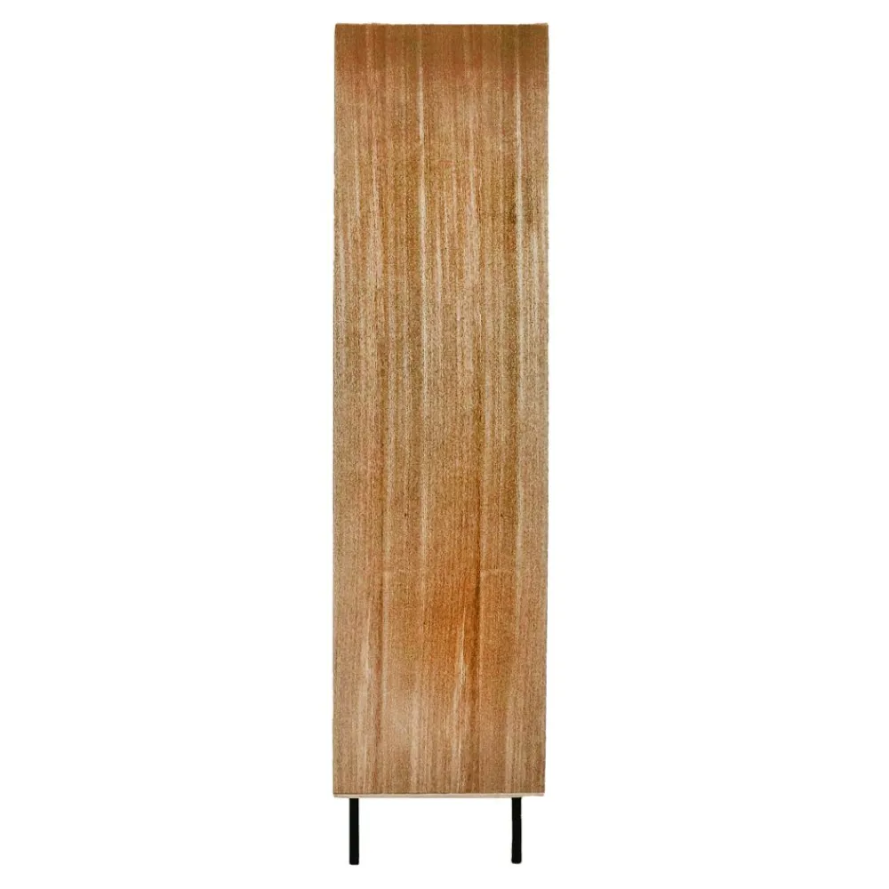 Pomax Armoires-ATLANTA - armoire - mdf / placage de bois / métal - L 115 x W 40 x H 170 cm - naturel