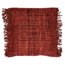 Pomax Coussins-AYALA - coussin - coton - L 45 x W 45 cm - corail