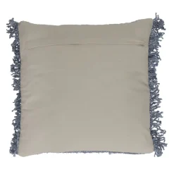 Pomax Coussins-AYALA - coussin - coton - L 45 x W 45 cm - gris bleu