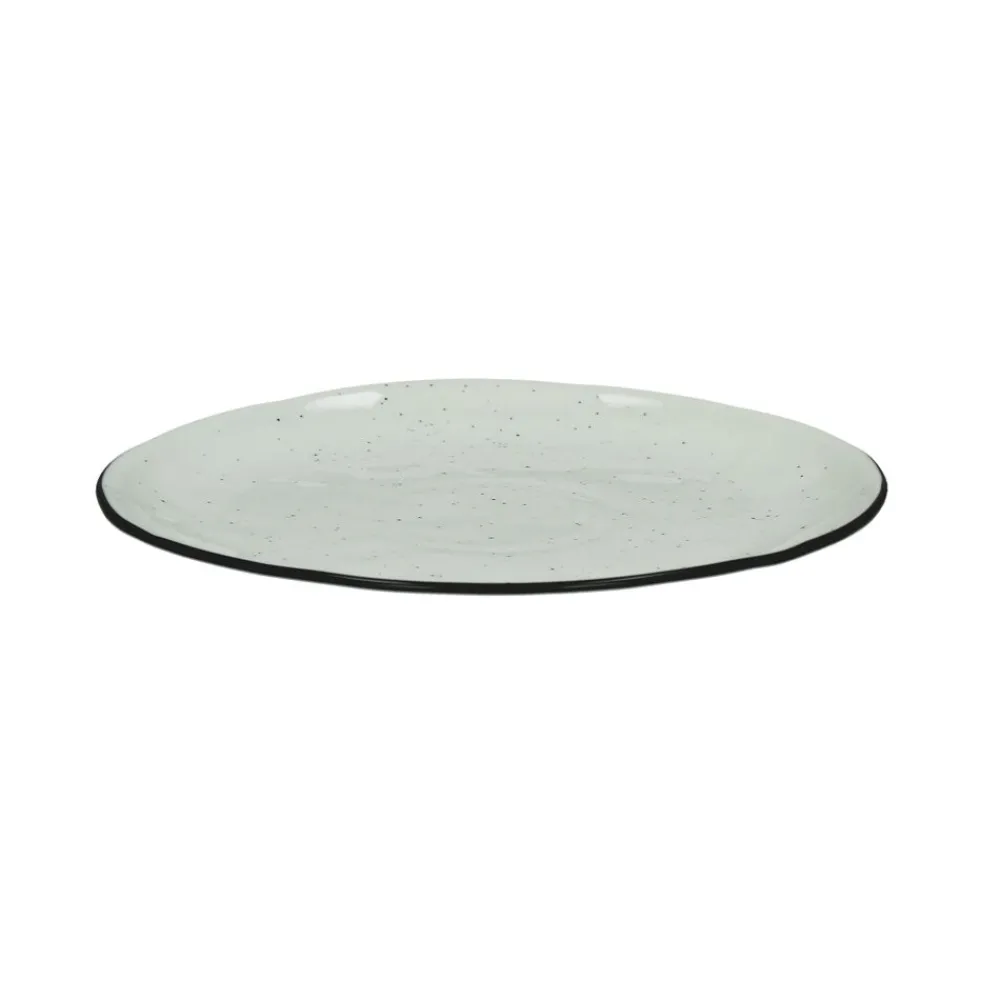 Pomax Vaisselle-BASIL - assiette à dessert - porcelaine - DIA 21 cm - blanc