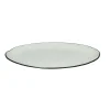 Pomax Vaisselle-BASIL - assiette plate - porcelaine - DIA 26 cm - blanc