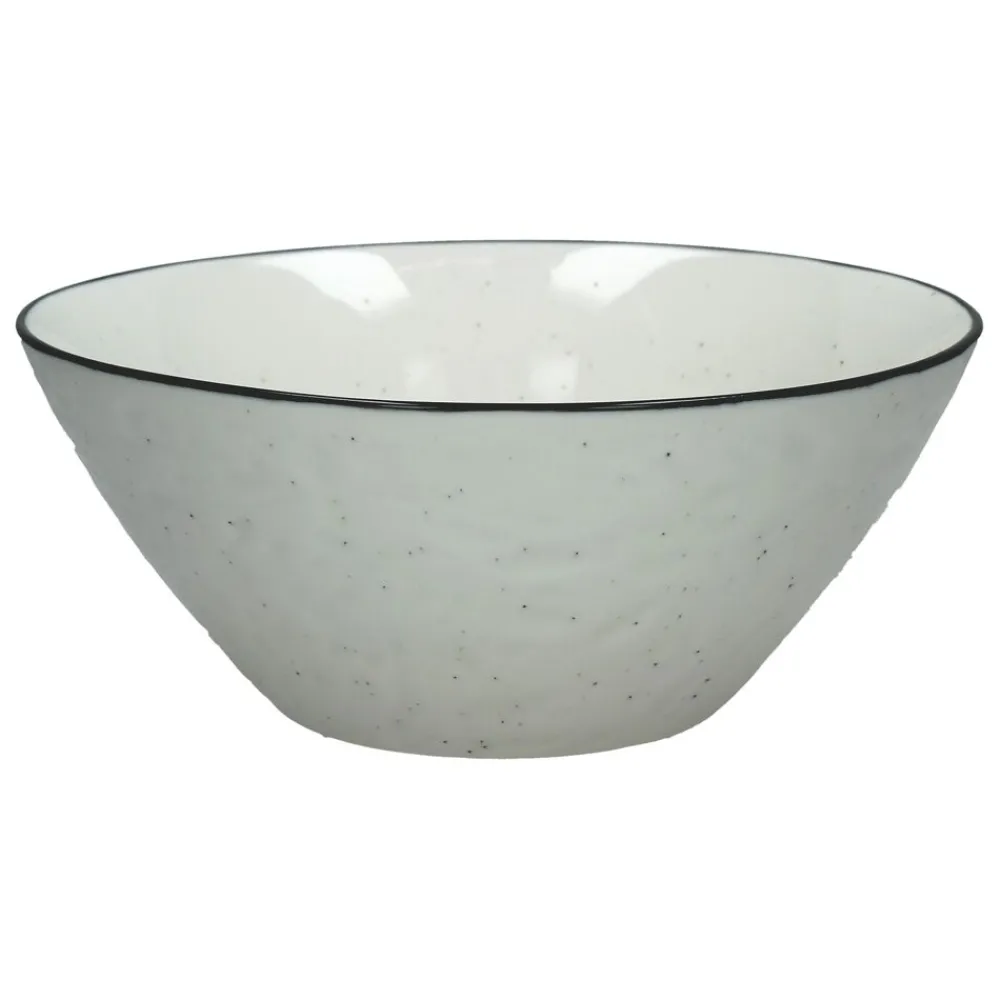 Pomax Vaisselle-BASIL - bol à pâtes - porcelaine - DIA 23 x H 9,7 cm - blanc