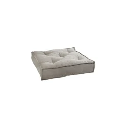 Pomax Coussins-BIRGIT - coussin pour pouf - coton - L 85 x W 85 x H 20 cm - gris clair