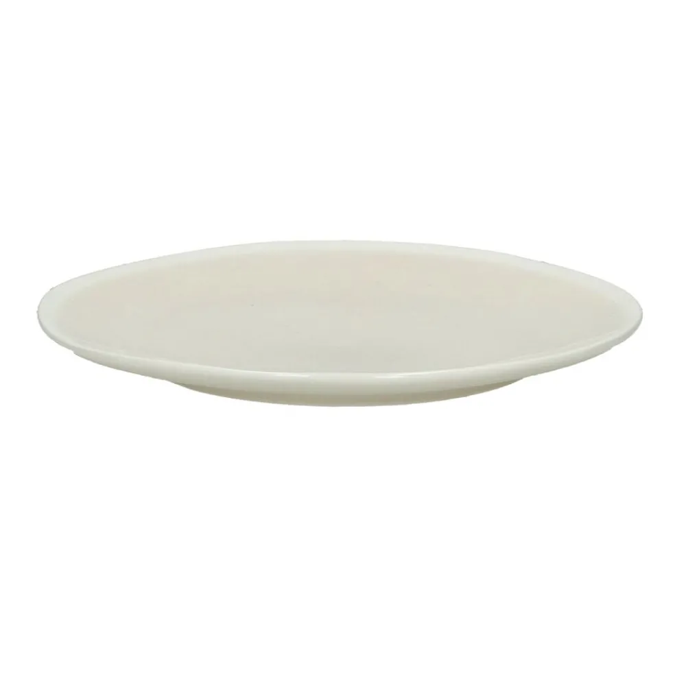 Pomax Vaisselle-BISCOTTI - assiette à dessert - porcelaine - DIA 20 x H 2 cm - écru