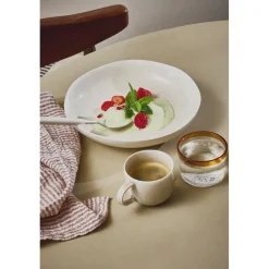 Pomax Vaisselle-BISCOTTI - mug - porcelaine - DIA 7,5 x H 6 cm - gris/beige