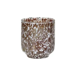 Pomax Photophores / T-lights-BIZOTTI - photophore - verre - DIA 9 x H 10 cm - lila