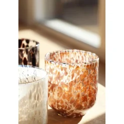 Pomax Photophores / T-lights-BIZOTTI - photophore - verre - DIA 9 x H 10 cm - lila