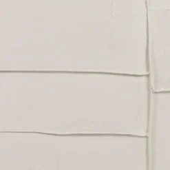 Pomax Tableau / Déco Murale-BLANCHE - toile avec cadre - bois de pin - L 100 x W 5 x H 100 cm - blanc