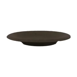 Pomax Vaisselle-BOSQUE - assiette à dessert - grès - DIA 22 x H 3 cm - brun
