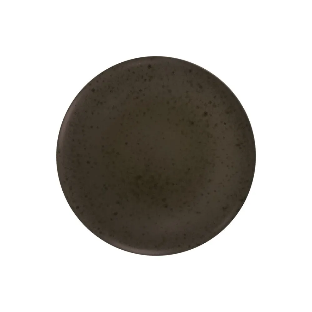 Pomax Vaisselle-BOSQUE - assiette apéritif - grès - DIA 13 x H 2 cm - brun